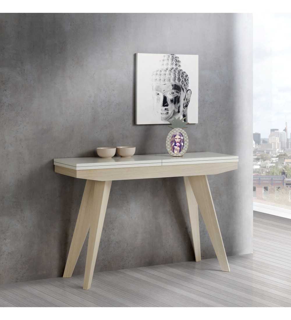 Console Exstensible pratique bois ou laque modèle classique, design et