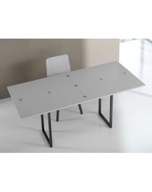 Table Console Extensible QUATTRO pieds metal