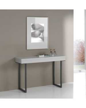 Table Console Extensible QUATTRO pieds metal