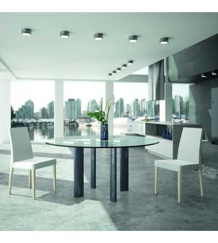 Table ronde en verre Elysia