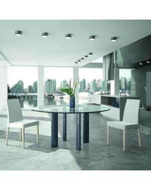 Table ronde en verre Elysia