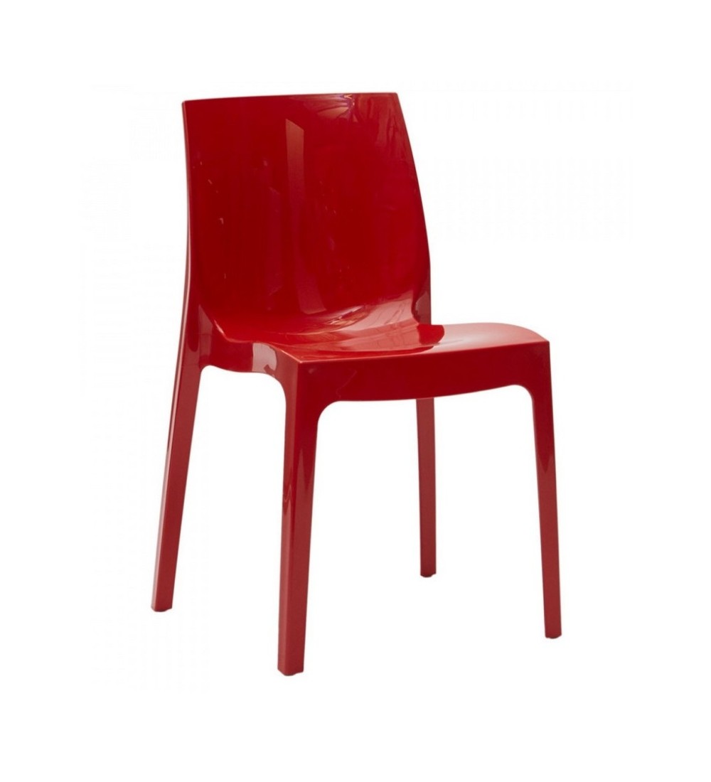 Chaise empilable Rouge Falena