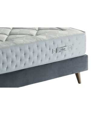 Treca - Sommier Arpege Treca - arpege sommier-Sommier 140x190 Treca - Arpege coloris-Velours Gris fumé