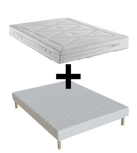 Ensemble matelas 140x190 Treca Pullman Perle de nuit