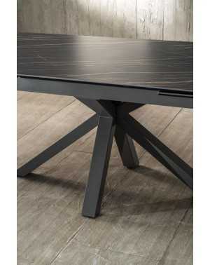 Table extensible Ceramica 1 marbre noir