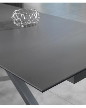 Table Ceramica1 plateau gris