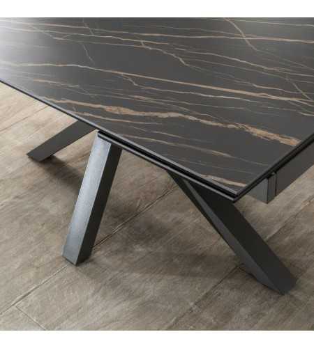 Table Ceramica1 Portoro marbre noir