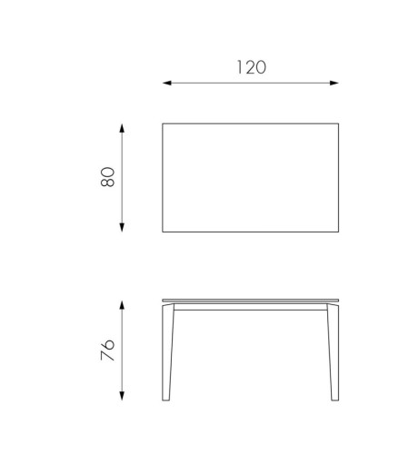 Schéma Table Ceramica 2 fermée