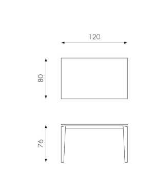 Schéma Table Ceramica 2 fermée