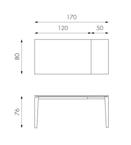 Schéma Table Ceramica 2 ouverte