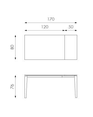 Schéma Table Ceramica 2 ouverte