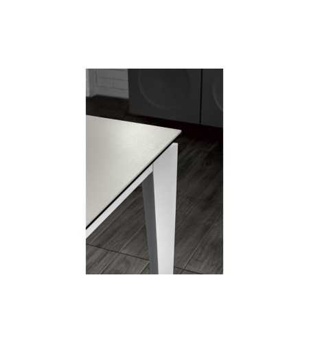 Table ceramica 2 plateau blanc