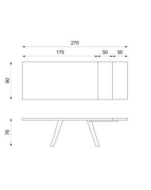 Table extensible Barret chêne naturel