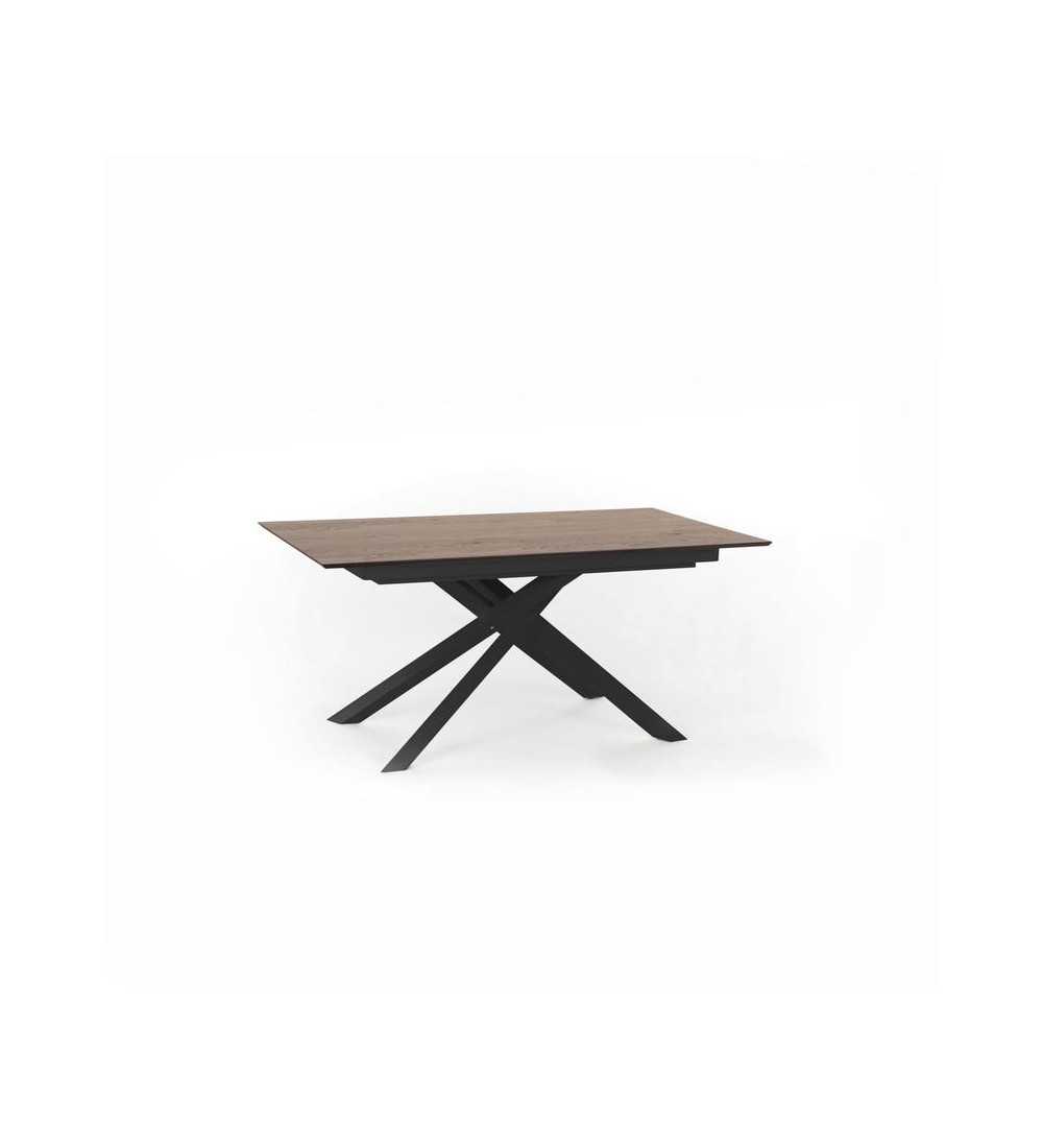 Table extensible Xavier chêne naturel 2 allonges marque Stones