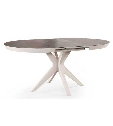 table ronde extensible ceramique avec allonge en céramique diamètre 105