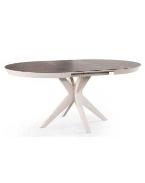 table ronde extensible ceramique avec allonge en céramique diamètre 105