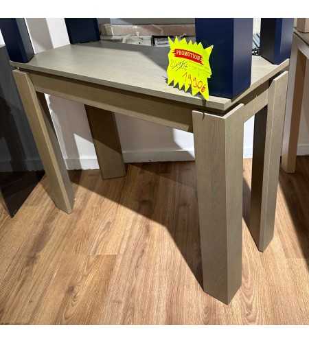 Console Extensible Tetris en chêne lasure Olive - 12 couverts avec 4 allonges