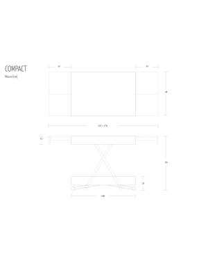 Table relevable Compact