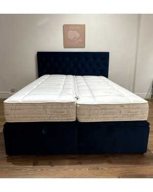 Modèle présenté à gauche avec le matelas Treca Melusine épaisseur 27cm et à droite le matelas Treca Ondine épaisseur 25 cm