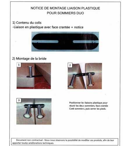 Système de liaison standard inclus.