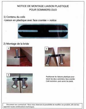 Système de liaison standard inclus.