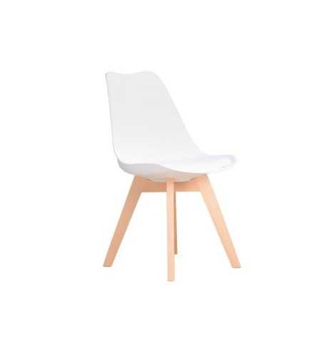 Lot de 4 chaises style Scandinave Blanc