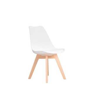 Lot de 4 chaises style Scandinave Blanc