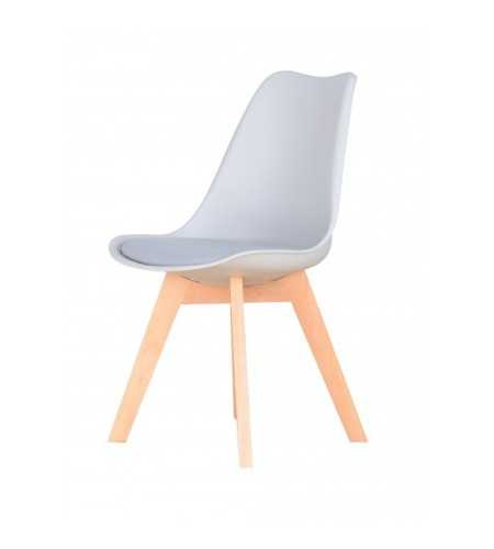 Lot de 4 chaises Scandinave Gris Clair