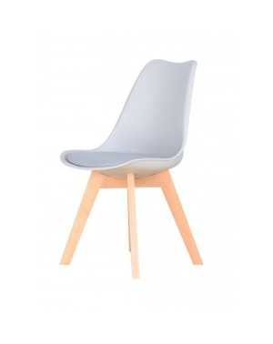 Lot de 4 chaises Scandinave Gris Clair