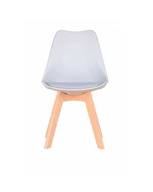 Lot de 4 chaises Scandinave Gris Clair